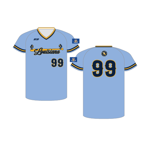 Team Louisiana Youth Baseball V Neck Jersey - Columbia