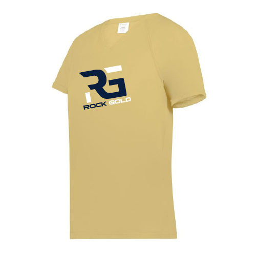 Rock Gold Softball Womens SS Dri Fit - Gold