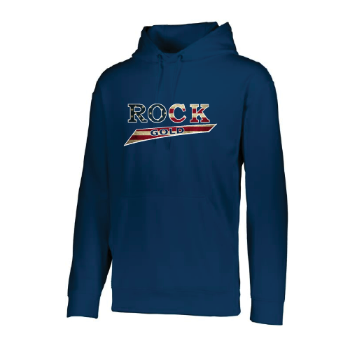Rock Gold Softball Mens LS Hoodie - Navy