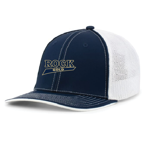 Rock Gold Softball Trucker Hat - Navy/White
