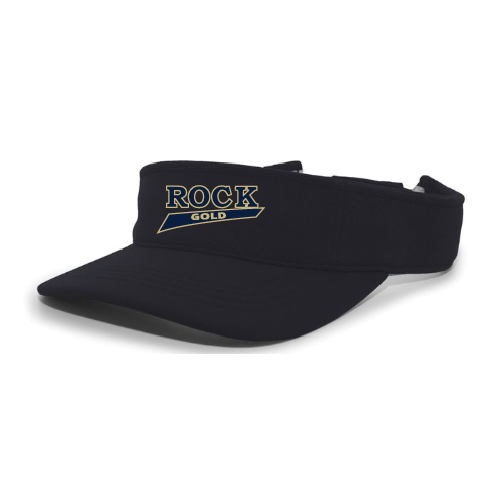 Rock Gold Softball Visor - Navy