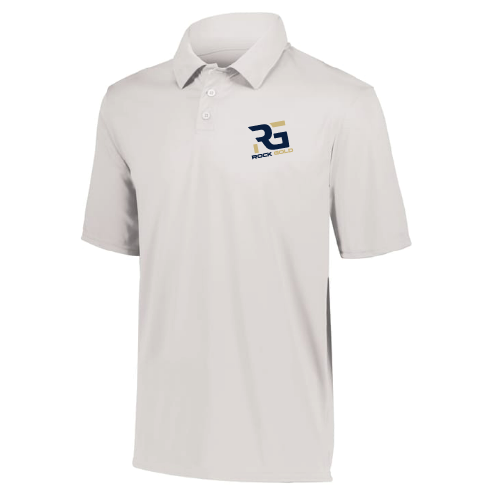 Rock Gold Softball Mens Polo - White