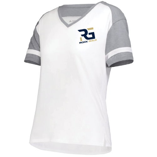 Rock Gold Softball Womens SS Fanatic - White